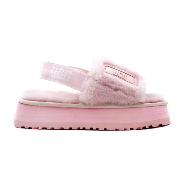 Disco Slide Seashell Dark Pink Cloud