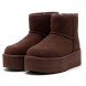 Женские мини угги на платформе Ugg Mini Platform Boot - Burnt Cedar