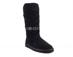 Classic Argyle Knit Black