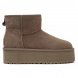 Женские мини угги на платформе Ugg Mini Platform Boot - Cappuccino