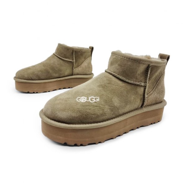UGG Classic Ultra Mini Platform Beige - 35