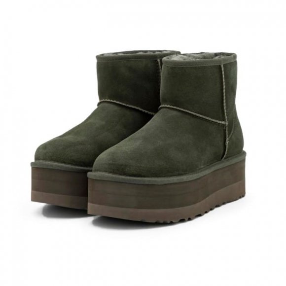 Ugg Mini Platform Boot - Forest Night - зеленый, 35, Замша