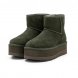 Женские мини угги на платформе Ugg Mini Platform Boot - Forest Night