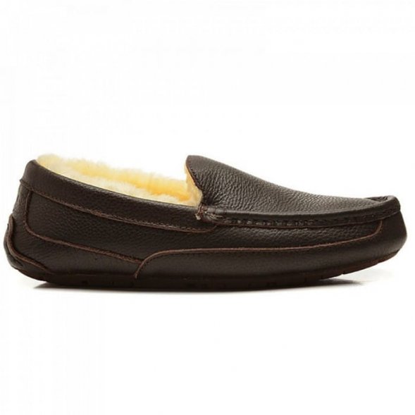 Ugg Ascot Leather Chocolate - Шоколадный, 42, кожа