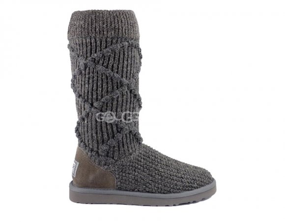 Classic Argyle Knit Grey