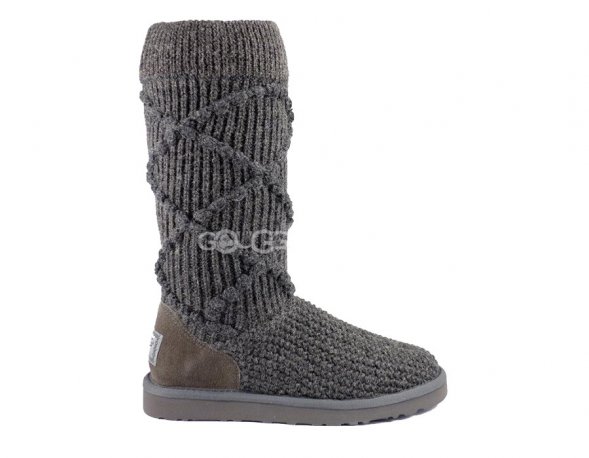Classic Argyle Knit Grey