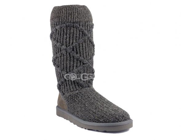 Classic Argyle Knit Grey
