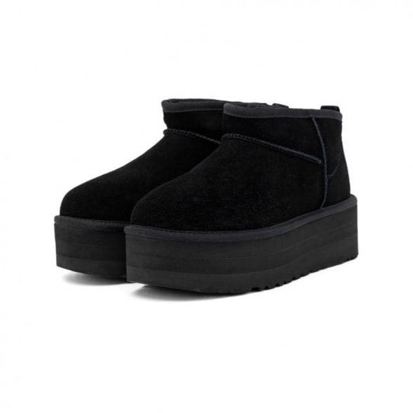 Ugg Ultra Mini Platform Boot - Black - черный, 36, Замша