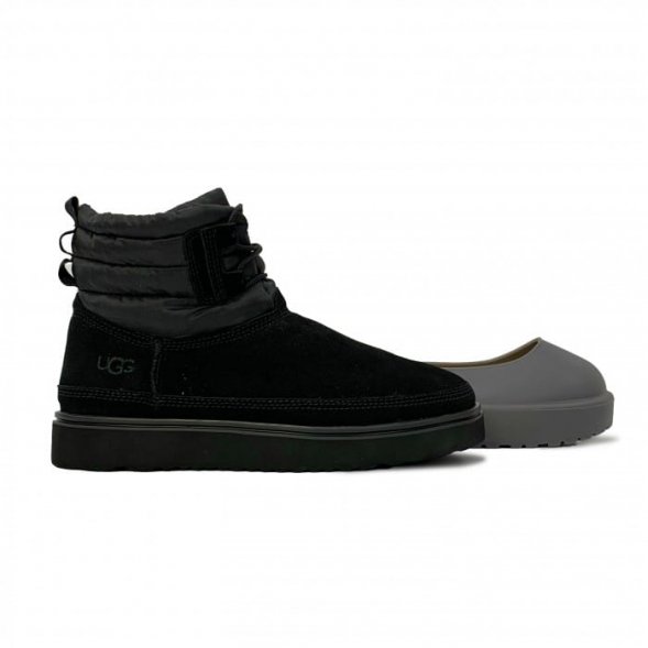 Мужские мини угги Ugg Classic Mini Men Lace-up Weather - Black