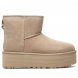 Женские мини угги на платформе Ugg Mini Platform Boot - Mustard Seed