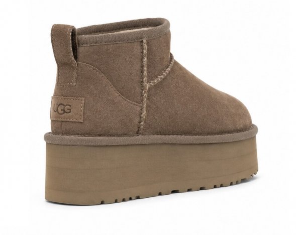 Женские ультра мини угги на платформе Ugg Ultra Mini Platform Cappuccino