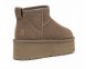 Женские ультра мини угги на платформе Ugg Ultra Mini Platform Cappuccino