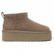 Женские ультра мини угги на платформе Ugg Ultra Mini Platform Cappuccino