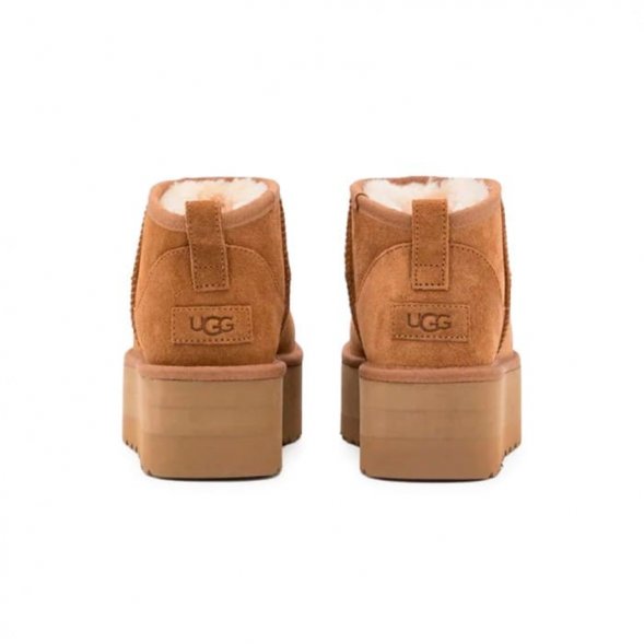Ugg Ultra Mini Platform Boot - Chestnut - Каштановый, 36, Замша