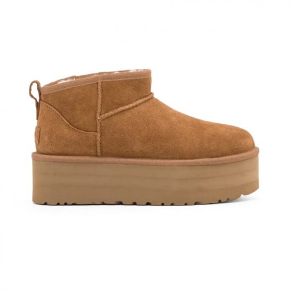 Ugg Ultra Mini Platform Boot - Chestnut - Каштановый, 36, Замша