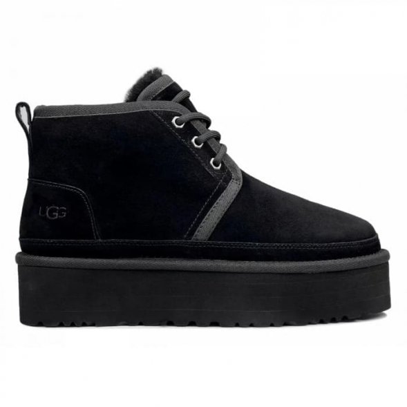 Женские ботинки на платформе Ugg Neumel Platform - Black