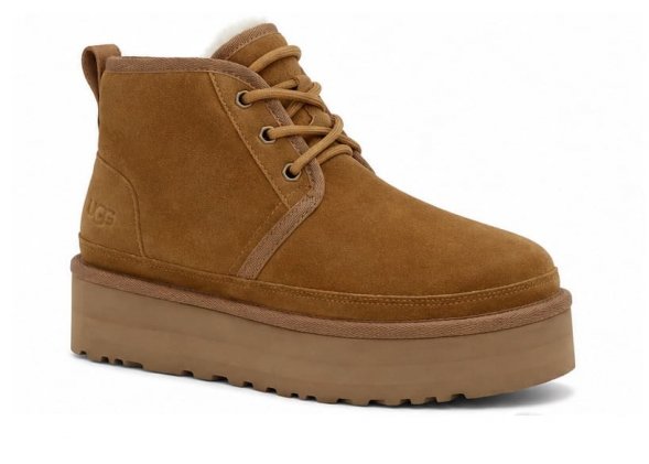 Женские ботинки на платформе Ugg Neumel Platform - Chestnut