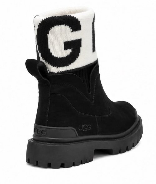 Ugg Martin Knit - Black - черный, 37, Натуральная кожа (нубук)