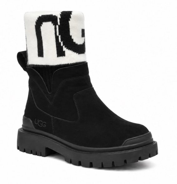 Ugg Martin Knit - Black - черный, 37, Натуральная кожа (нубук)