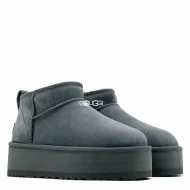UGG Classic Ultra Mini Platform Grey UGG Classic Ultra Mini Platform Grey