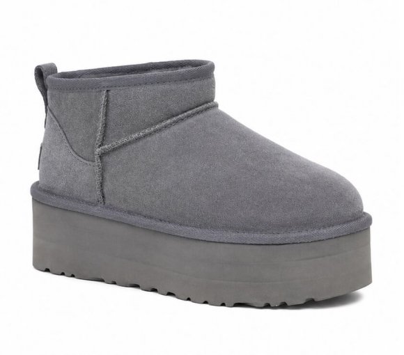 Женские ультра мини угги на платформе Ugg Ultra Mini Platform Boot - Grey Женские ультра мини угги на платформе Ugg Ultra Mini Platform Boot - Grey