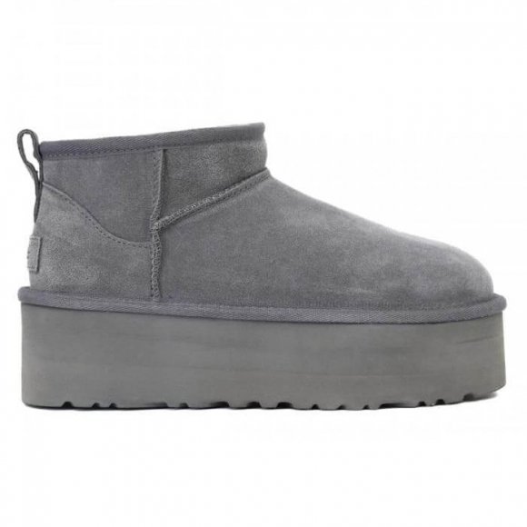 Женские ультра мини угги на платформе Ugg Ultra Mini Platform Boot - Grey Женские ультра мини угги на платформе Ugg Ultra Mini Platform Boot - Grey