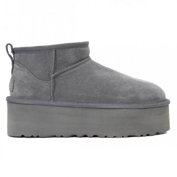 Ugg Ultra Mini Platform Boot - Grey - серый, 36, Замша