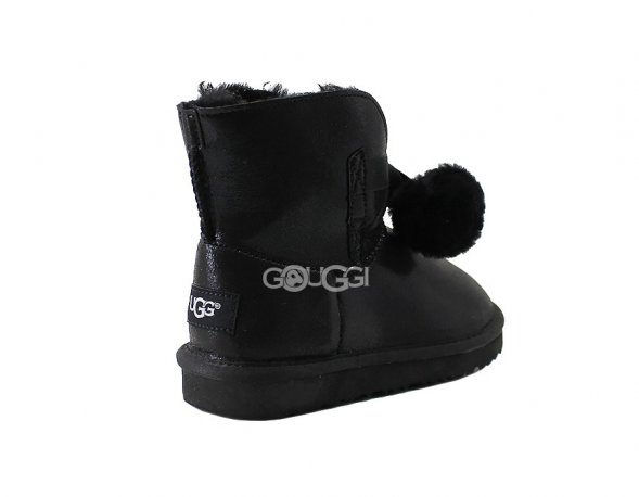Kids Gita Metallic Black - 32