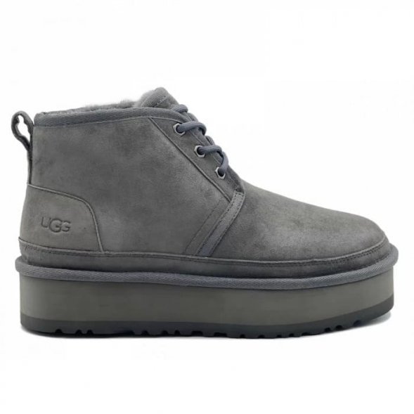 Женские ботинки на платформе Ugg Neumel Platform - Grey
