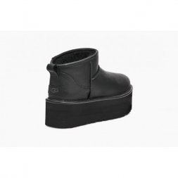 Ugg Ultra Mini Platform Boot - Black Leather