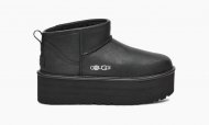 UGG Classic Ultra Mini Platform Metallic Black UGG Classic Ultra Mini Platform Metallic Black