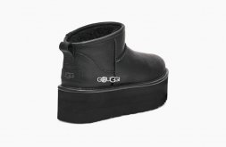 UGG Classic Ultra Mini Platform Metallic Black
