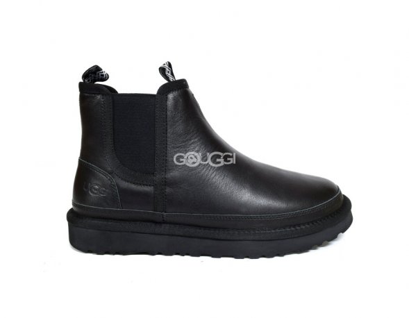 Mens Neumel Chelsea Metallic - Black