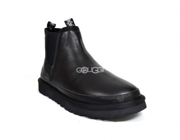 Mens Neumel Chelsea Metallic - Black