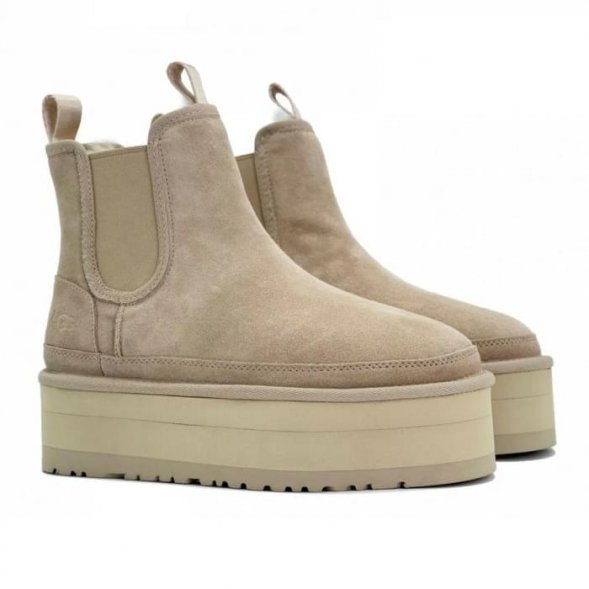 Ugg Neumel Platform Chelsea - Sand - Бежевый, 39, Замша