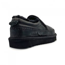 Ugg Stitch Slip Leather - Black