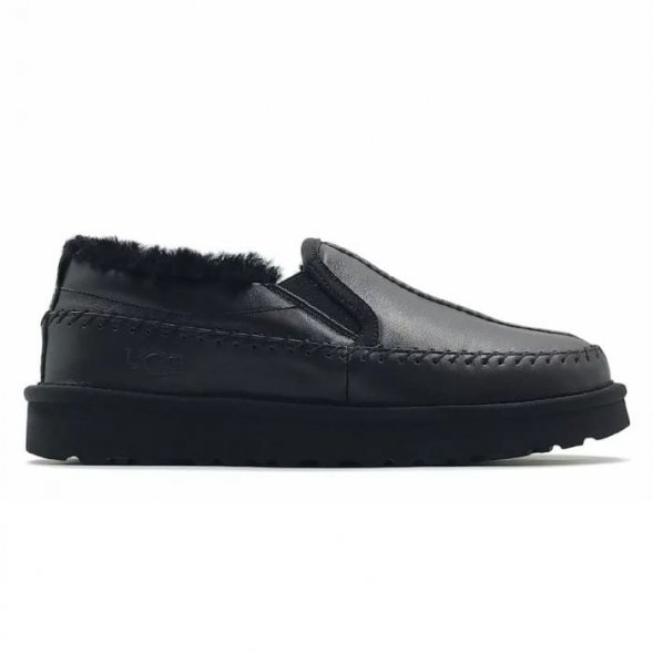 Ugg Stitch Slip Leather - Black - черный, 41, кожа