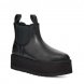 Женские челси на платформе Ugg Neumel Platform Leather - Black