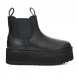 Женские челси на платформе Ugg Neumel Platform Leather - Black
