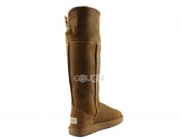 Classic Tall Metallic Skillful Wrestling Chestnut