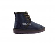 Kids Neumel Boots Metallic Chocolate Kids Neumel Boots Metallic Chocolate