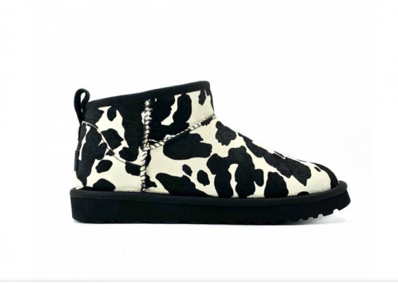 Ultra Mini Cow Print Black