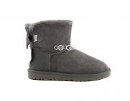 Mini Bailey Bow Medallion Grey Mini Bailey Bow Medallion Grey