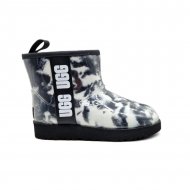 Ugg Clear Mini Natural Cow Black/White Ugg Clear Mini Natural Cow Black/White