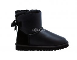 Mini Bailey Bow Metallic Black